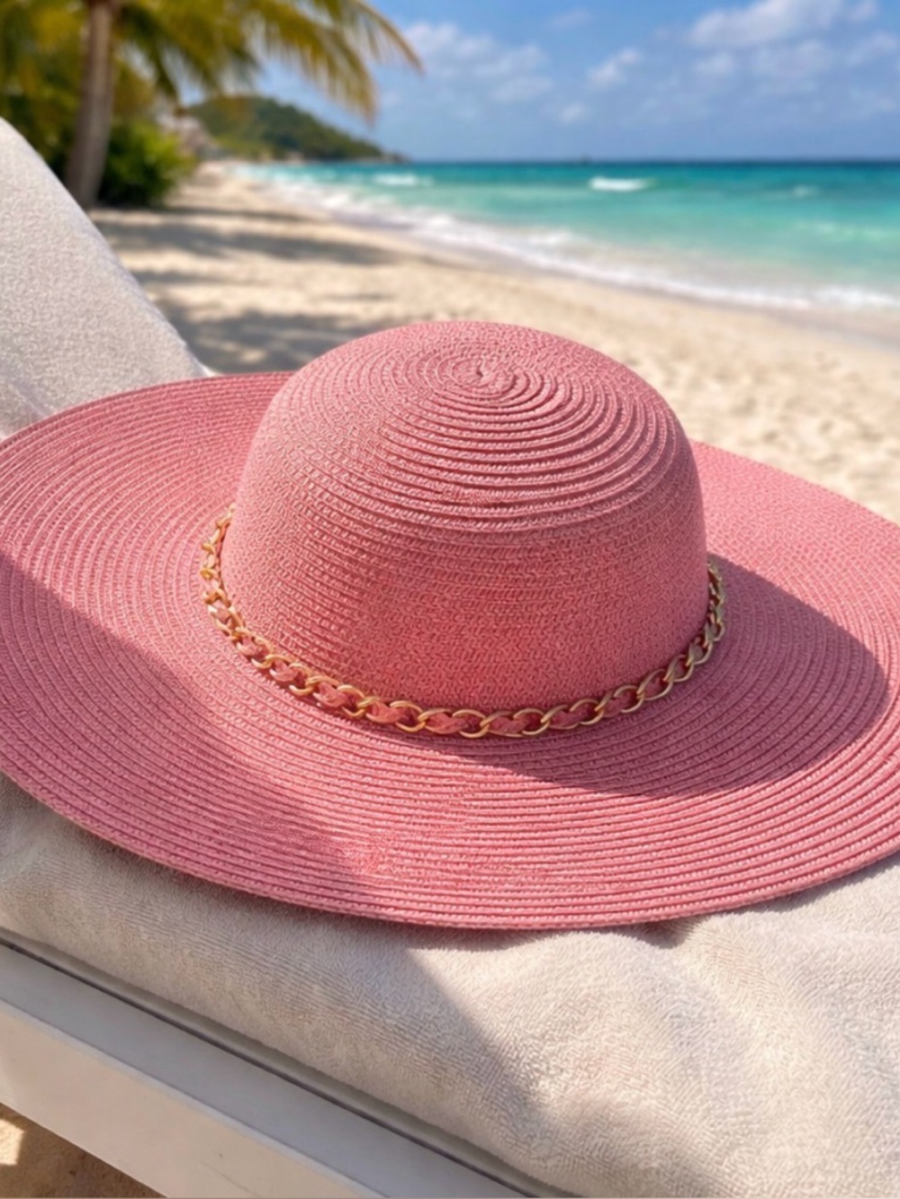 Pink Sun Hat Beach Hat